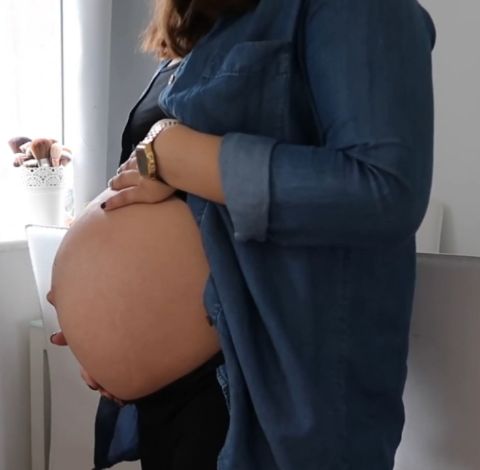 File:Ines Lapaix pregnancy.jpg